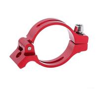 Front Derailleur Braze On Clamp Adapter for Bicycle Seats 31 8mm and 34 9mm Aluminum Alloy, Enables Braze On Derailleurs on Clamp Frames (red 34.9mm)