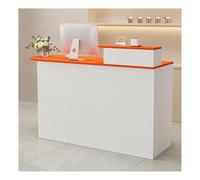 Front Desk Reception Counter Retail Counter Checkout Cashier Office Locker Table with Drawers，Modern Reception Desk Counter with Drawer Storage and Spacious Shelf,Beauty Salon Cashier Statio