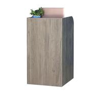 Front Desk Reception Counter Retail Counter Checkout Cashier Office Locker Table with Drawers，Modern Reception Desk with Drawer for Small Businesses,Ideal Service Counter for Supermarkets,Co