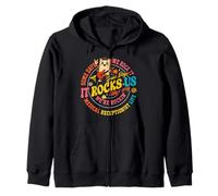 Front Desk staff funny medical receptionist Zip Hoodie