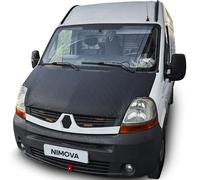 Front Diamond Effect Black Full Bonnet Bra Cover Protector Guard For Vauxhall Opel Movano Renault Master 2003-2010