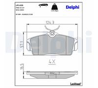 DELPHI LP1435 Brake pad set