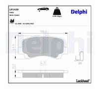 Front Disc Brake Brake Pad Set Delphi LP1439 Fits Suzuki Wagon R+ Braking System