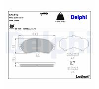 Front Disc Brake Brake Pad Set Delphi LP1440 Fits Mazda 323 F/P 323 S