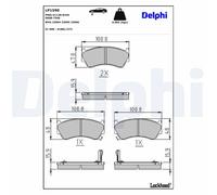 Front Disc Brake Brake Pad Set Delphi LP1590 Fits Nissan Almera Braking System