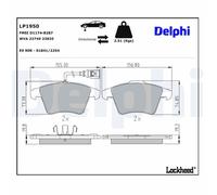 Front Disc Brake Brake Pad Set Delphi LP1950 Fits VW Touareg Braking System