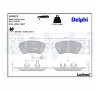 Front Disc Brake Brake Pad Set Delphi LP2072 Fits Audi VW A6 A8 Phaeton