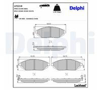 DELPHI LP2218 Brake pad set