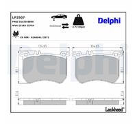 DELPHI LP2507 Brake pad set
