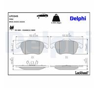 Front Disc Brake Brake Pad Set Delphi LP3345 Fits MG MG GS MG HS Braking System