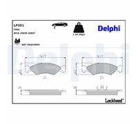 DELPHI LP351 Brake pad set