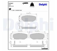 Delphi Brake Pad Set - Lp3657