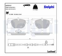 BRAKE PAD SET DISC BRAKE LP3717 FOR BMW X5/SAV/F15/F85/E70 N47D20D B47D20 2.0L