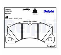 DELPHI LP3735 Brake pad set
