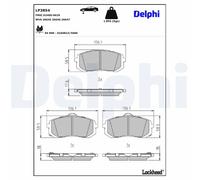 Front Disc Brake Brake Pad Set Delphi LP3854 Fits Kia Niro Braking System