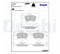 Front Disc Brake Brake Pad Set Delphi LP3858 Fits Fiat 500L Braking System