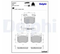 DELPHI LP3927 Brake pad set