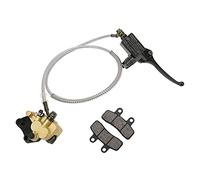 Front Disc Brake Master Cylinder Caliper, Front Disc Brake Master Caliper Front Disc Hydraulic Brake Master Cylinder Caliper with Brake Pads Stainless Steel for Jetmomo