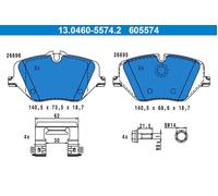 ATE 13.0460-5574.2 Brake pad set