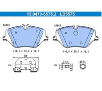ATE 13.0470-5575.2 Brake pad set