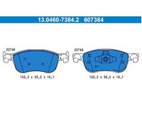 Front Disc Brake Pad Set ATE Fits FORD Fiesta VII Van 17-22 2095160