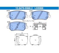 ATE 13.0470-5568.2 Brake pad set