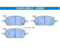 Front Disc Brake Pad Set ATE Fits MAZDA Mx-30 20- DNYJ-33-28ZA