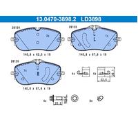 ATE 13.0470-3898.2 Brake pad set