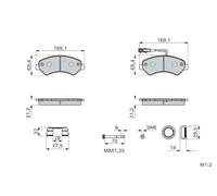 Fits BOSCH 0 986 460 239 BRAKE PAD SET, DISC BRAKE ⭐UK Stock⭐