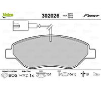 Front Disc Brake Pad Set VALEO Fits FIAT ALFA ROMEO LANCIA Bravo II 77364589 NEW
