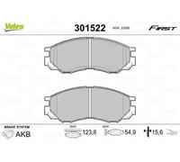 Front Disc Brake Pad Set VALEO Fits MITSUBISHI Colt III Eclipse I 300 MR389550