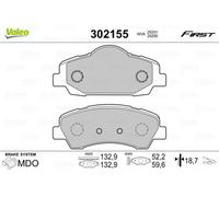 VALEO 302155 Brake pad set
