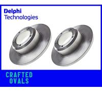 Delphi Brake Discs BG2297 Front Solid x2 Fits Land Rover 90/110/127 Defender Discovery