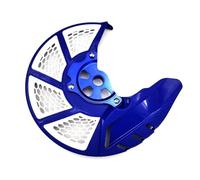 Front Disc Guard Fit For YZ250F YZ450F YZ250FX YZ450FX 2014-2017 Front Brake Disc Rotor Guard Cover Protector Protection Rear Brake Disc Cover(Blue white)