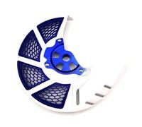 Front Disc Guard Fit For YZ250F YZ450F YZ250FX YZ450FX 2014-2017 Front Brake Disc Rotor Guard Cover Protector Protection Rear Brake Disc Cover(White blue)
