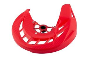 Front Disc Guard Motorcycle 15mm 17mm 20mm Front Brake Disc Guard Protector Cover Fit For Honda CRF 250L 450R 450X Rear Brake Disc Cover(20mm Red)