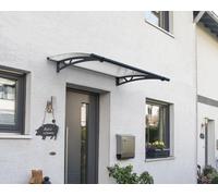 Front Door Canopy 0.9x1.5m Awning Entrance Shelter Grey Aluminium Frame Altair