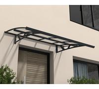 Front Door Canopy 2.2x1.4m Awning Entrance Shelter Grey Frame Amsterdam