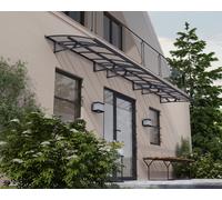 Front Door Canopy 6.7x1.4m Awning Entrance Shelter Grey Frame Amsterdam