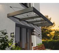 Front Door Canopy Awning 140x379cm Weather Protection Sophia XL 4000 Grey Clear