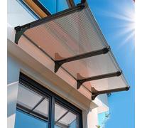 Front Door Canopy Awning - UV Protection Rain Shelter with Aluminum Bracket, Easy Install, Lean-To Design (80x160cm) for Outdoor Home Entryway