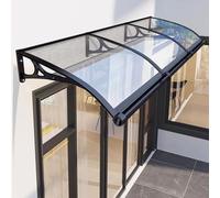 Front Door Canopy Awning, UV Protection Rain & Snow, Transparent Door Roof Canopy for Patio & Balcony, 100 x 280 cm, Durable Weather Shield, Stylish Entrance Cover