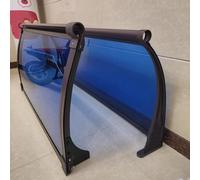 Front Door Canopy Outdoor Awning Modern Design Door Canopy Awning UV Water Rain Resist with Polycarbonate Roofing Sheets Curved Door Window Window Awning Outdoor (80x160cm/32x63inA)