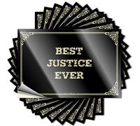 Front Door Decor Hard Sticker | Best Justice Ever Rock for Things Decor(12X18CM)