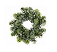 Front Door Holiday Wreath 35cm Round Green PVC(20CM A)