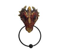 Front Door Knocker | Deep Ocean Creature Dragon Resin Knockers | Antique Door Knocker Figurine for Home, Theme Cafe Decoration
