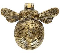 Front Door Knocker - Solid Brass Bumble Bee - Antique Finish - UK Company