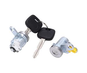 Front Door Lock Cylinder Set Bonnet Fuel Lock Kit for Tacoma 1995-2004