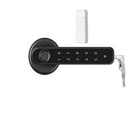 Front Door Lock Home Smartlife Fingerprint & PIN Wireless Smart Handle Lock Biometrics Tuya Blue-Tooth Access Control Door(Kit6)