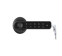 Front Door Lock Home Smartlife Fingerprint & PIN Wireless Smart Handle Lock Biometrics Tuya Blue-Tooth Access Control Door(Kit3)